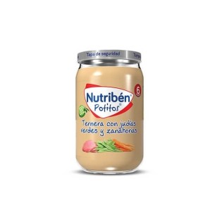 COMPRAR NUTRIBEN POTITO TERNERA CON JUDIAS VERDES Y ZANAHORIA 235 GR