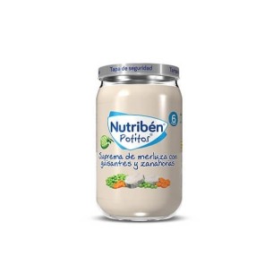COMPRAR NUTRIBEN POTITO SUPREMA DE MERLUZA CON GUISANTES Y ZANAHORIAS 235 GR