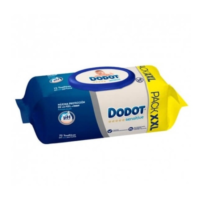 COMPRAR DODOT TOALLITAS SENSITIVE TAPA 72 UDS