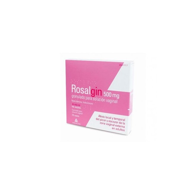 ROSALGIN 500 MG GRANULADO SOLUCION VAGINAL 10 SO