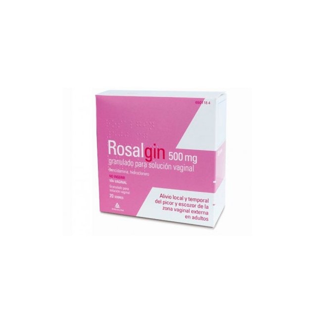 ROSALGIN 500 MG GRANULADO SOLUCION VAGINAL 20 SO