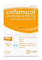 Cinfamucol Acetilcisteina 600 Mg 10 Sobres