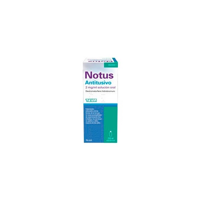 Notus Antitusivo 2 Mg/Ml Solucion Oral , 1 Frasco de 200 ml