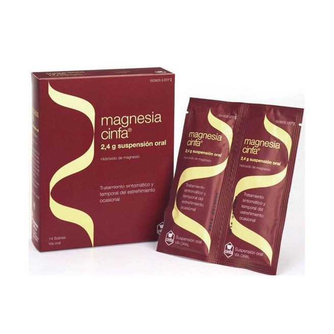 Magnesia Cinfa 2.4 G 14 Sobres Suspension Oral 1