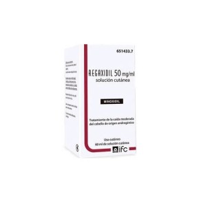 REGAXIDIL 50MG/ML SOLUCIÓN CUTÁNEA, 1 FRASCO DE 60ML