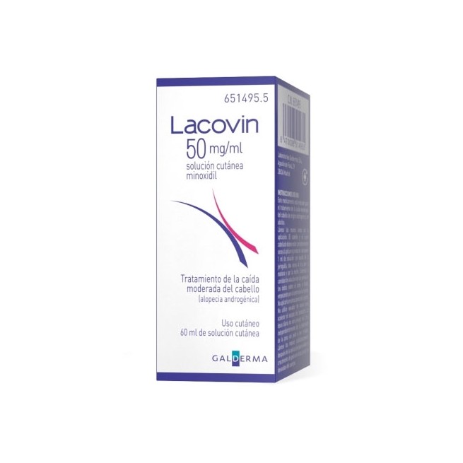 Lacovin 50 Mg/Ml Solucion Cutanea 1 Frasco 60 ml