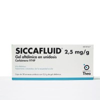 Siccafluid 2,5Mg/G Gel Oftalmico, 30 Envases Unidosis de 0,5G