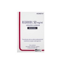 REGAXIDIL 50MG/ML SOLUCIÓN CUTÁNEA, 2 FRASCOS DE 60ML