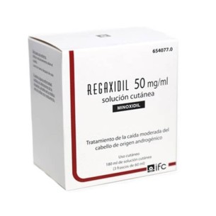 REGAXIDIL 50MG/ML SOLUCIÓN CUTÁNEA, 3 FRASCOS DE 60ML