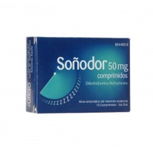 Soñodor 50 Mg 10 Comprimidos