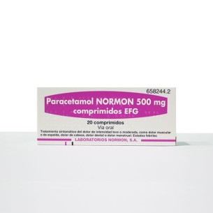 Paracetamol Normon Efg 500 Mg 20 Comprimidos