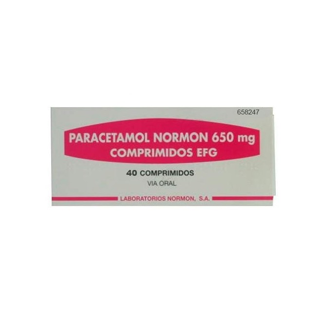 Paracetamol Normon Efg 650 Mg 40 Comprimidos