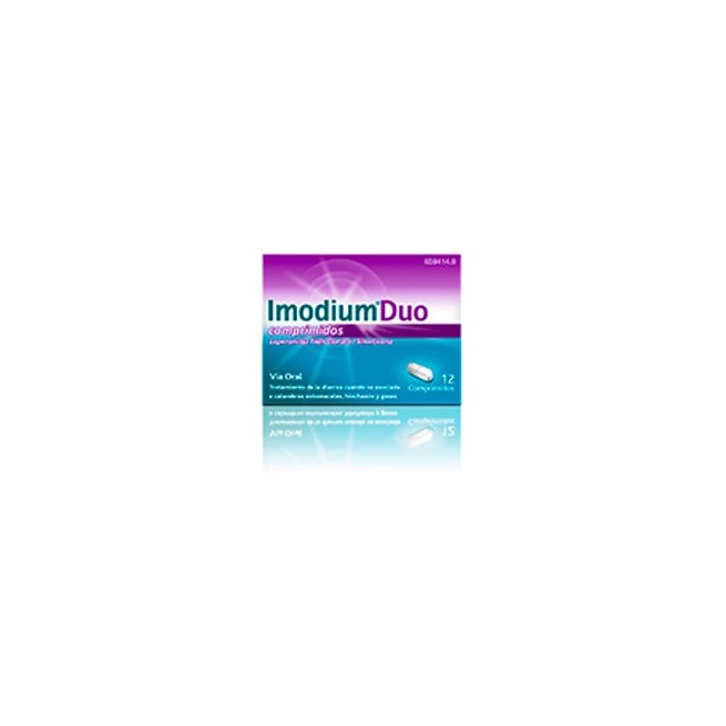 Imodium Duo 2/125 Mg 12 Comprimidos