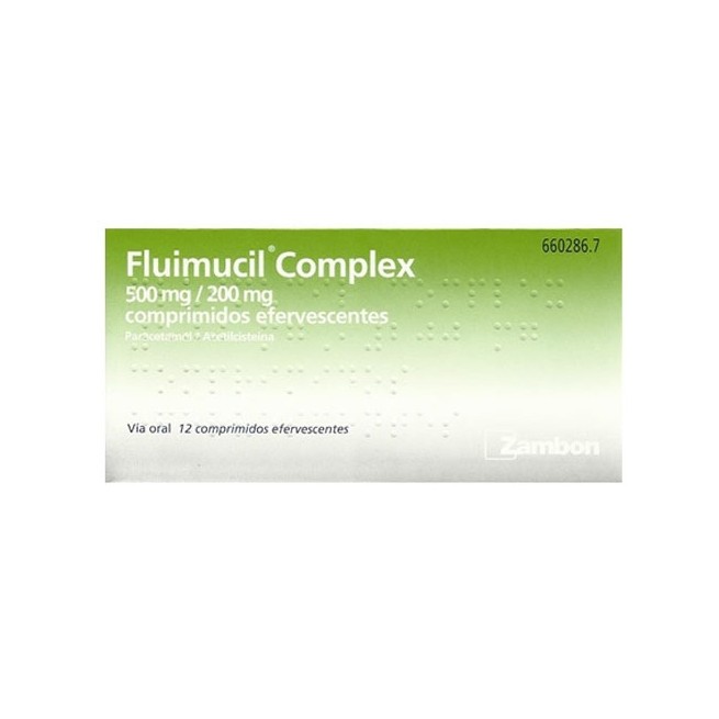 Fluimucil Complex 500/200 Mg 12 Comprimidos Efer