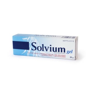 SOLVIUM 50 MG/G GEL TOPICO 30 G