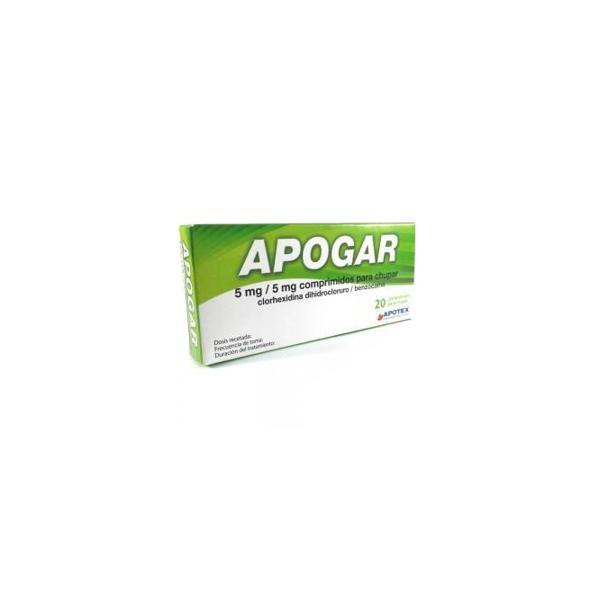 Apogar 5/5 Mg 20 Comprimidos Para Chupar