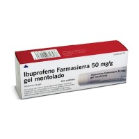 IBUPROFENO FARMASIERRA 50 MG/G GEL TOPICO MENTOL