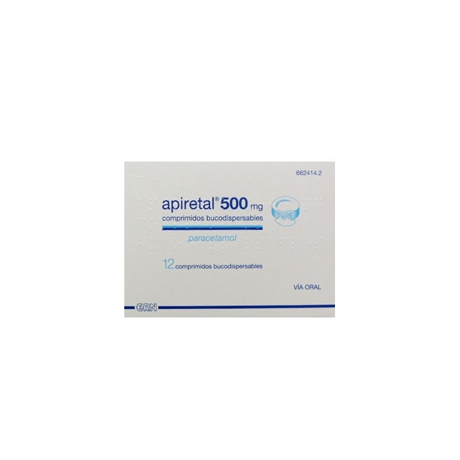 Apiretal 500 Mg 12 Comprimidos Bucodispersables