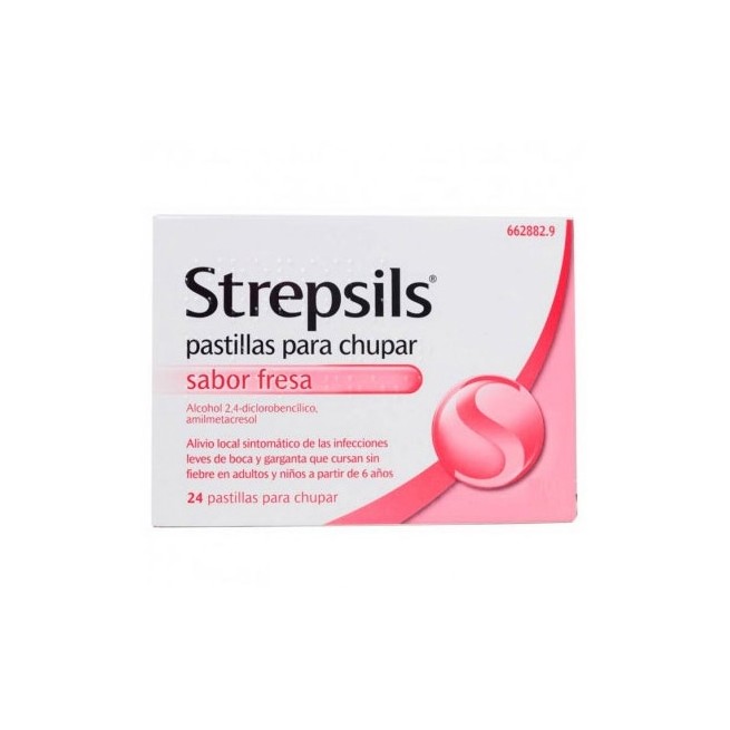 Strepsils 24 Pastillas Para Chupar Fresa