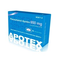 PARACETAMOL APOTEX EFG 650 MG 40 COMPRIMIDOS