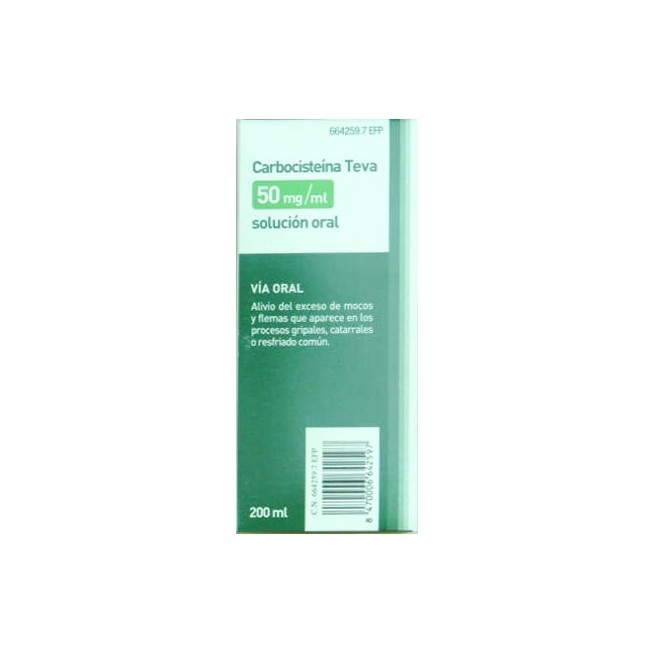 Carbocisteina Teva 50 Mg/Ml Solucion Oral 200 ml