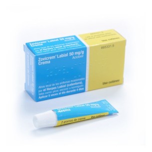 ZOVICREM LABIAL 50 MG/G CREMA 2 G TUBO