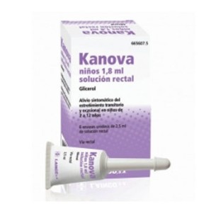 Kanova Niños 1.8 ml Solucion Rectal 6 Enemas 2.5