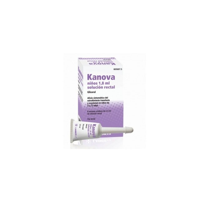 Kanova Niños 1.8 ml Solucion Rectal 6 Enemas 2.5