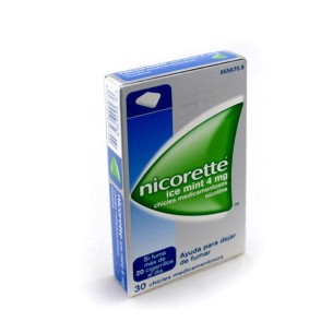 Nicorette Ice Mint 4Mg, 30 Chicles Medicamentosos