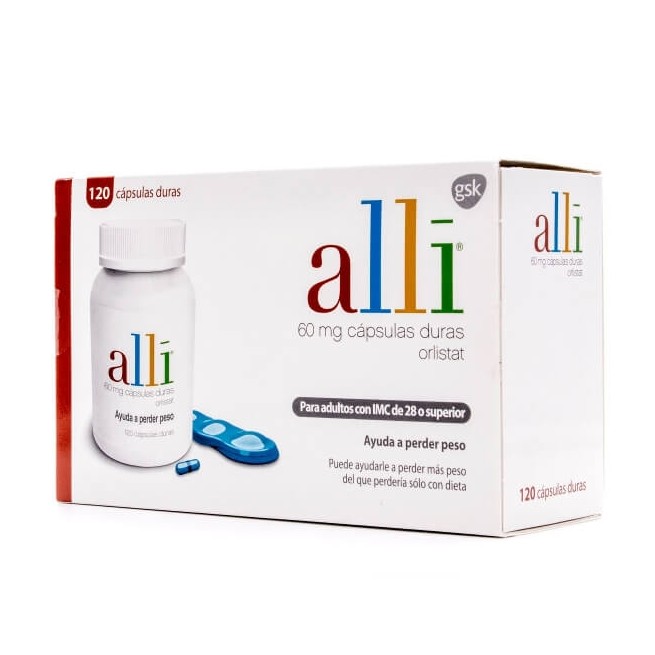 Alli 60Mg, 120 Capsulas Duras Orlistat