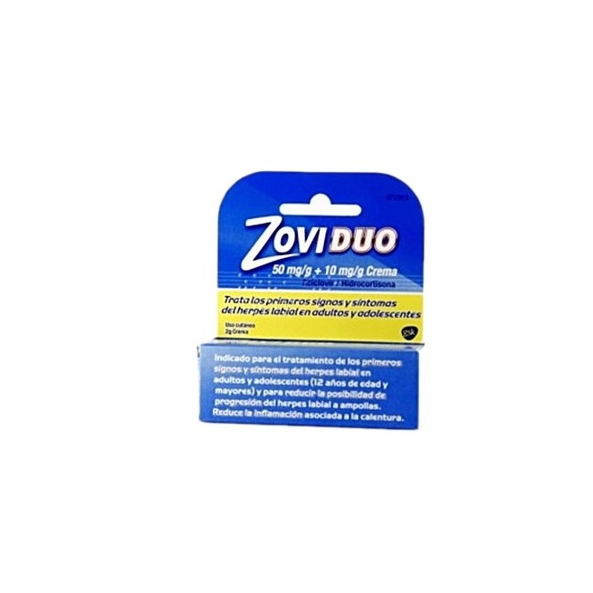 ZOVIDUO 50/10 MG/G CREMA TUBO 2 G