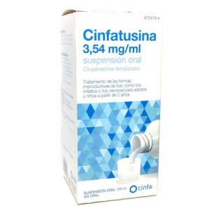 CINFATUSINA 3,54MG/ML SUSPENSIÓN ORAL, 1 FRASCO DE 120ML