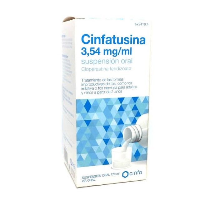 CINFATUSINA 3,54MG/ML SUSPENSIÓN ORAL, 1 FRASCO DE 120ML