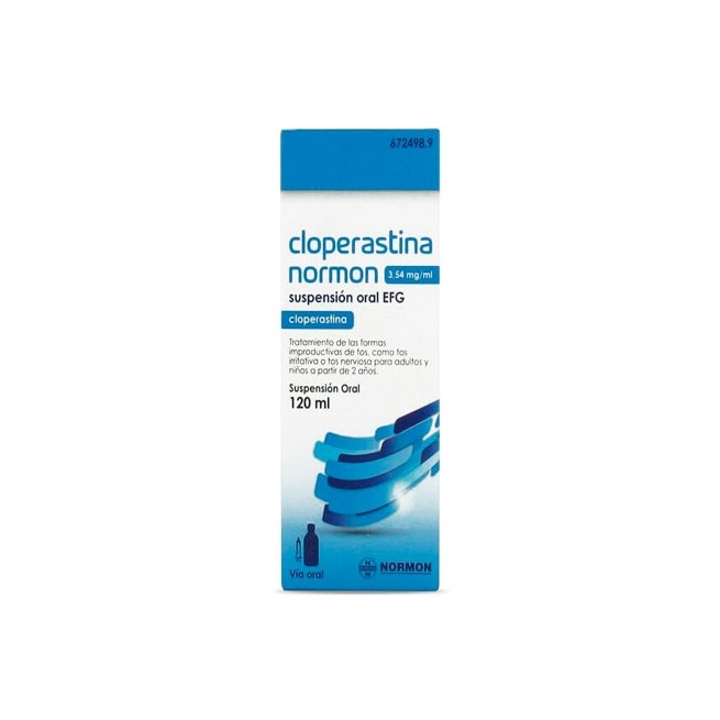 CLOPERASTINA NORMON 3,54 MG/ML SUSPENSION ORAL EFG 120 ML