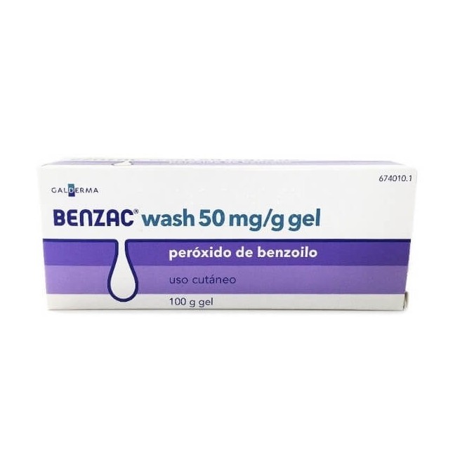 Benzac Wash 50Mg/G Gel, 1 Tubo de 100G