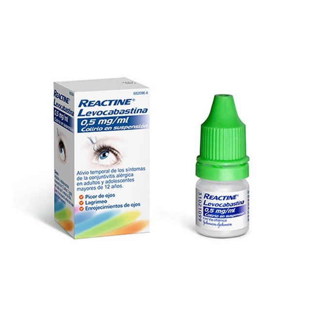 REACTINE LEVOCABASTINA 0.5 MG/ML COLIRIO 1 FRASC