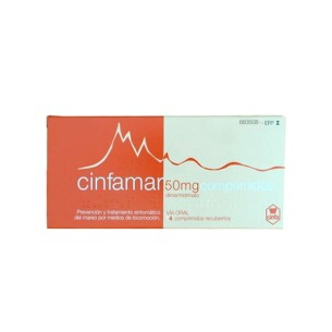 CINFAMAR 50 MG 4 COMPRIMIDOS RECUBIERTOS