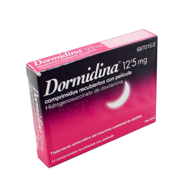 Dormidina 12.5 Mg 14 Comprimidos Recubiertos