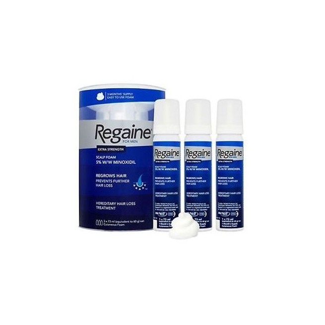 REGAINE 50 MG/G ESPUMA CUTANEA 3 AEROSOLES 60 G