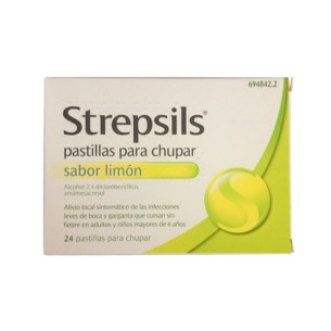 Strepsils 24 Pastillas Para Chupar Limon