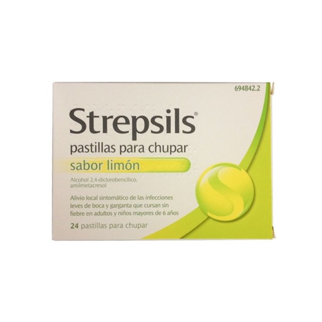 Strepsils 24 Pastillas Para Chupar Limon