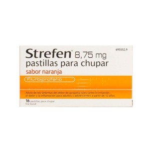 Strefen 8.75 Mg 16 Pastillas Para Chupar Naranja