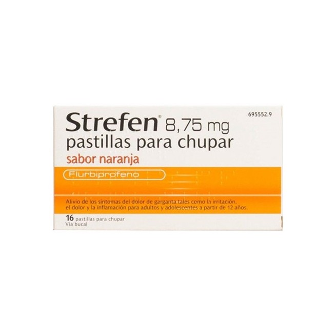 Strefen 8.75 Mg 16 Pastillas Para Chupar Naranja