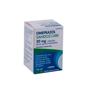 Omeprazol Sandoz Care 20 Mg Capsulas Duras Gastrorresistentes 1