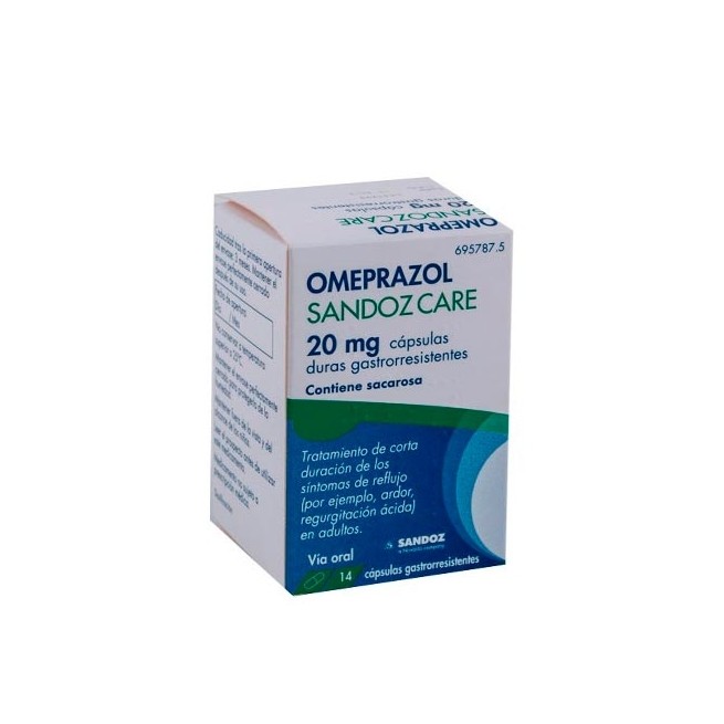 Omeprazol Sandoz Care 20 Mg Capsulas Duras Gastrorresistentes 1