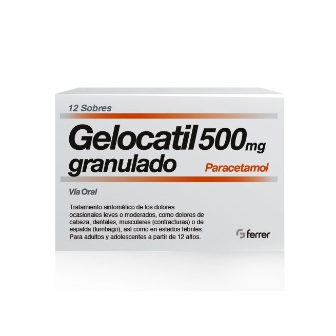 Gelocatil 500 Mg 12 Sobres Granulado