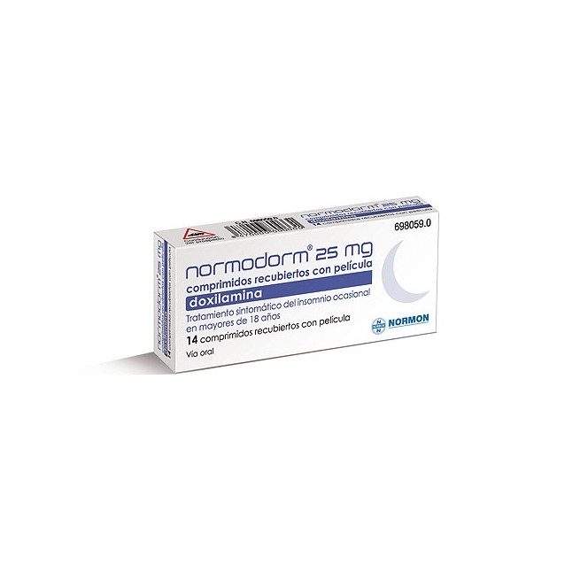 Normodorm 25 Mg 14 Comprimidos Recubiertos