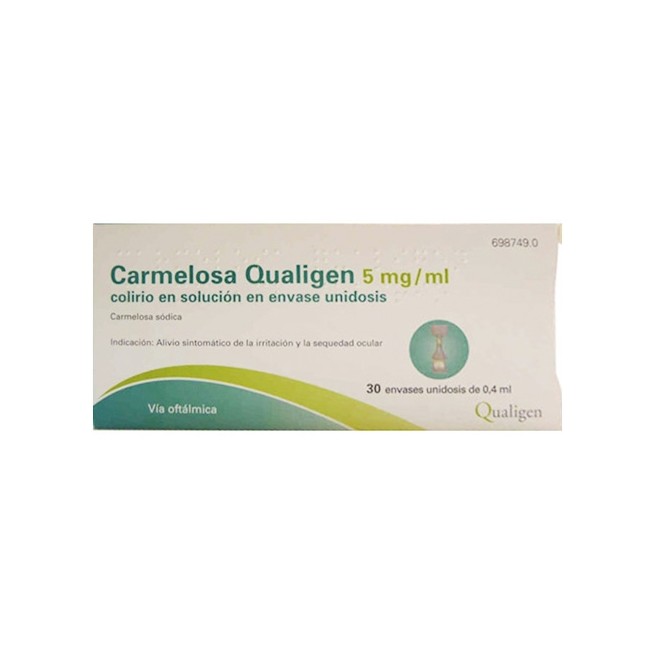 Carmelosa Qualigen 5 Mg/Ml Colirio 30 Monodosis Solucion 0.4 ml