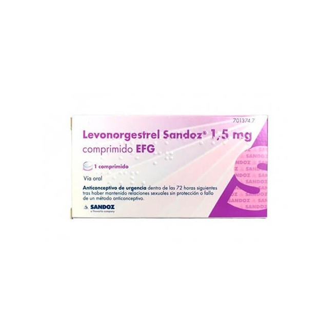 Levonorgestrel Sandoz Efg 1.5 Mg 1 Comprimido