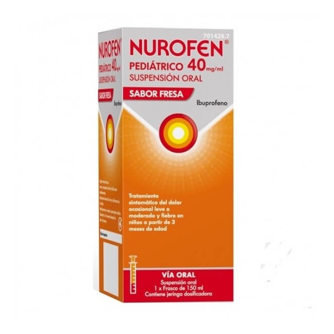 Nurofen Pediatrico 40 Mg/Ml Suspension Oral Sabor Fresa - (150 ml)